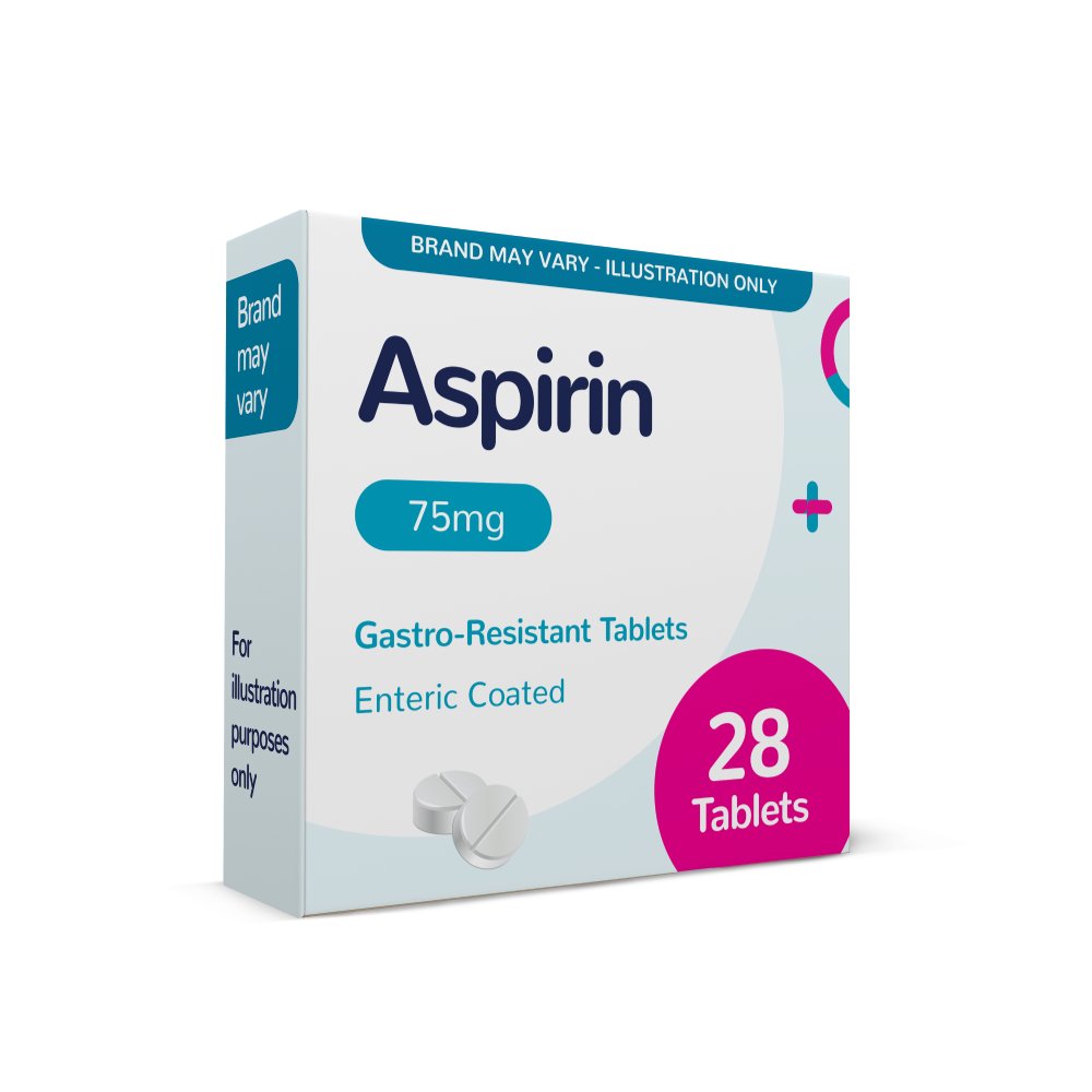 Aspirin Tablets 75mg 28 Tablets Chemist4U