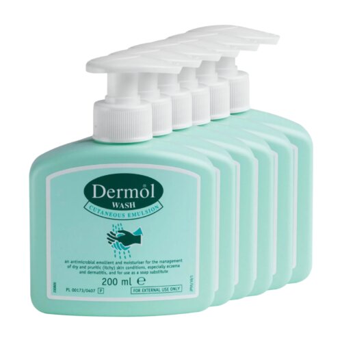 Dermol Wash Emulsion 6 Pack 200ml