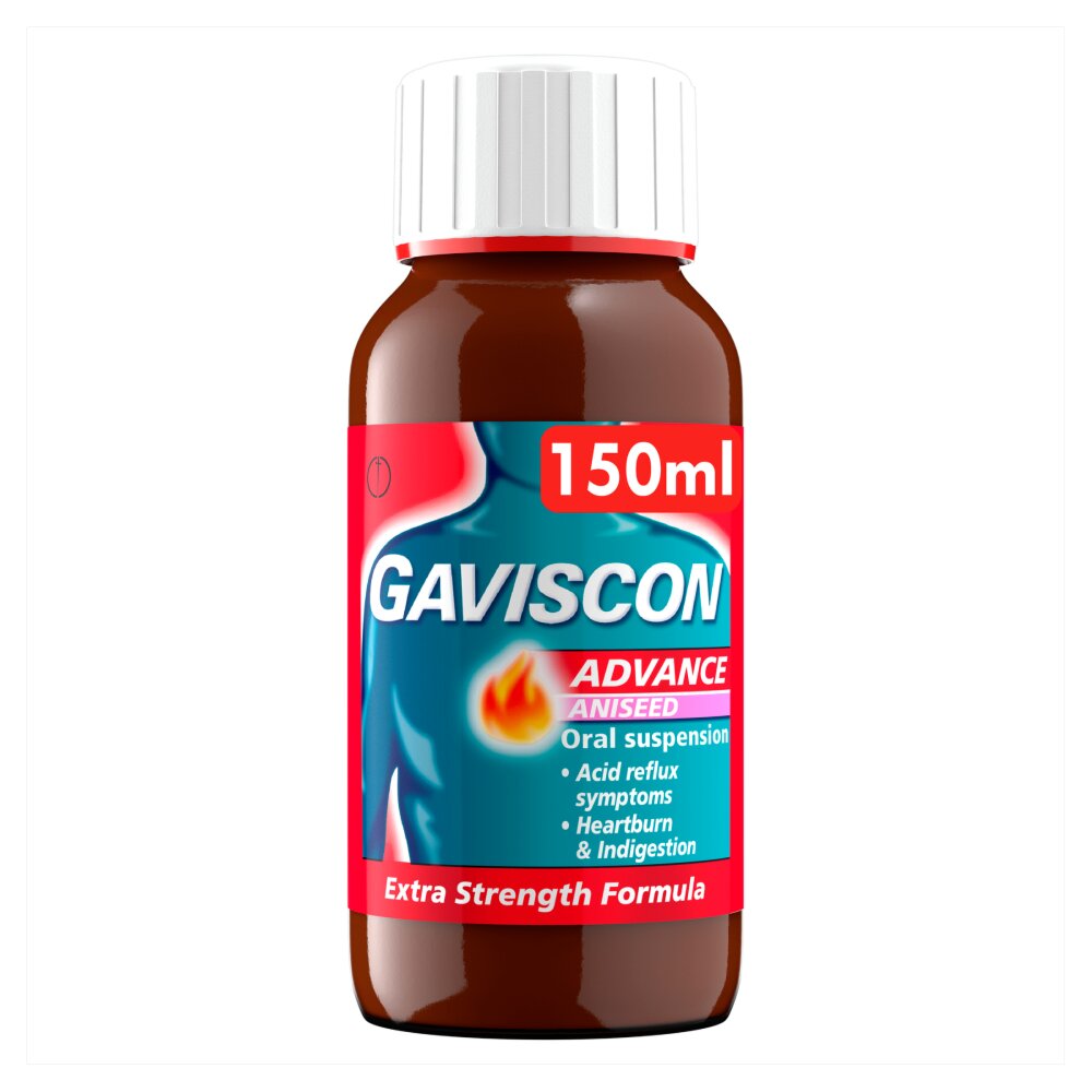 Gaviscon Advance Liquid Aniseed 150ml For Heartburn Chemist4U