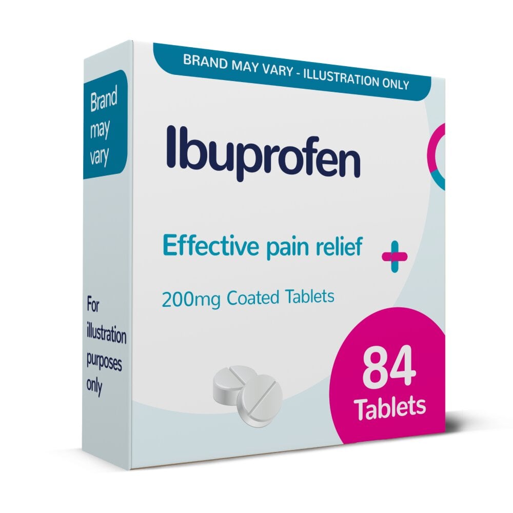 Ibuprofen 200mg 84 Tablets (Brand May Vary)