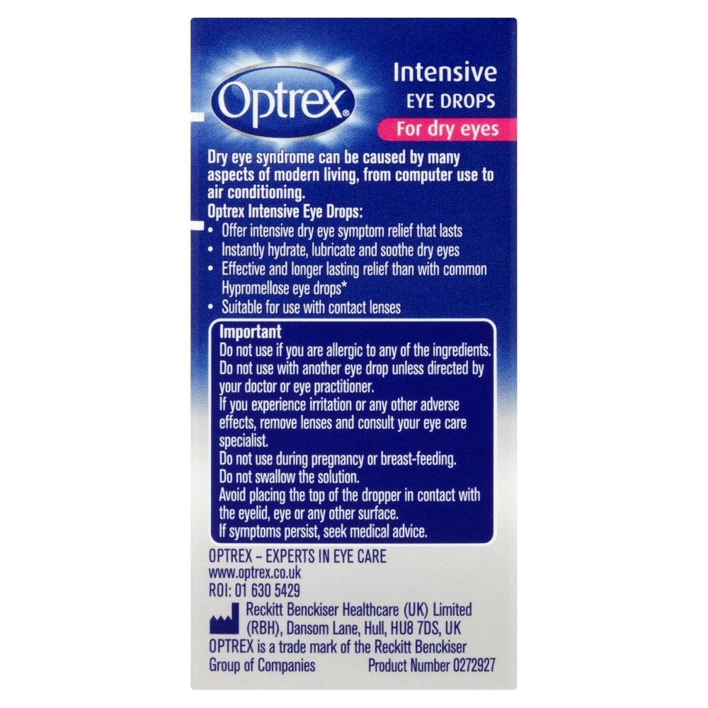 Buy Optrex Intensive Eye Drops 10ml