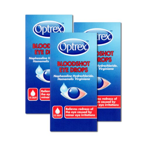 Optrex Bloodshot Eye Drops 10ml (Pack of 3) Eye Care Chemist4U