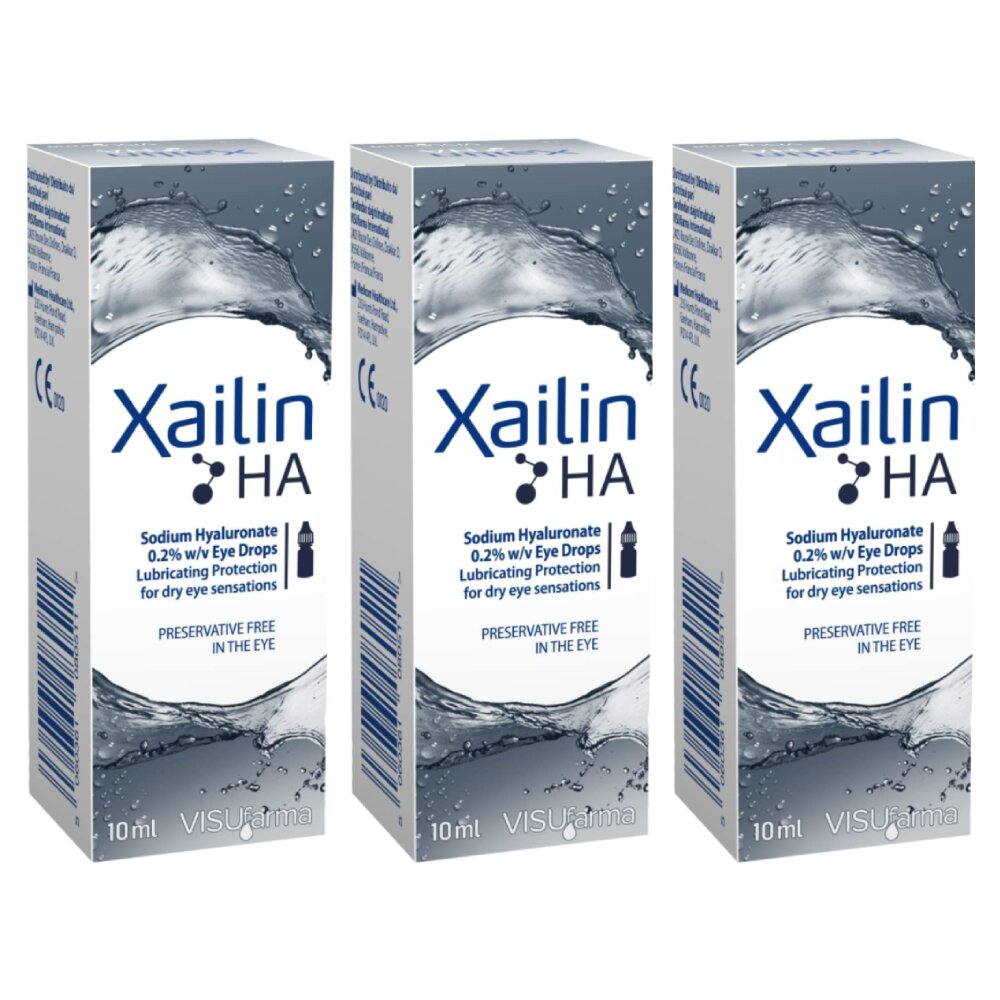 Xailin HA Eye Drops 10ml 3 Pack