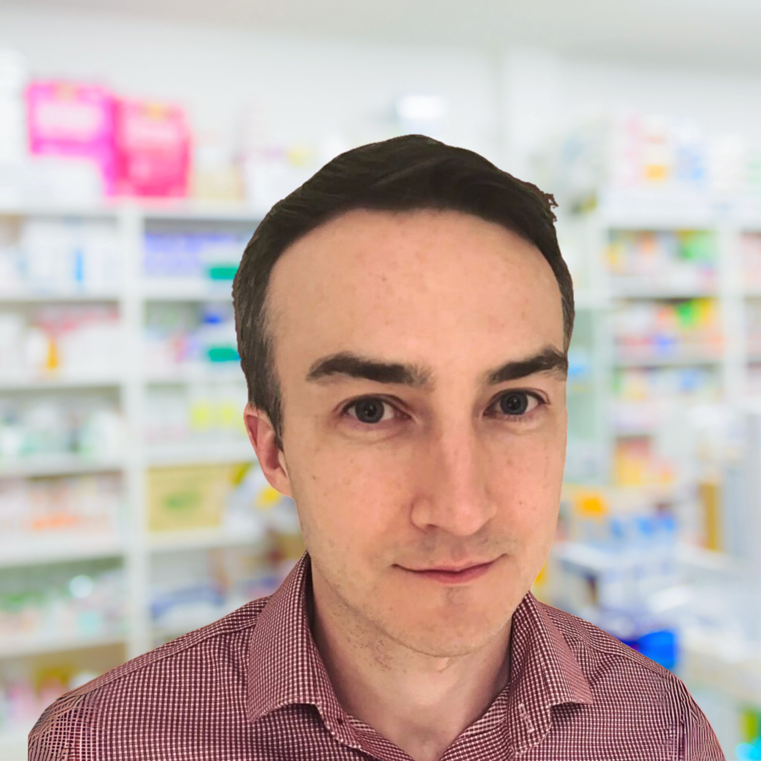 Photograph of pharmacist Liam Hearne