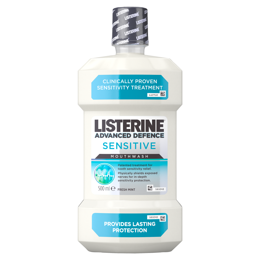 Listerine Advanced Defence Sensitive Mouthwash 500ml Dental Care