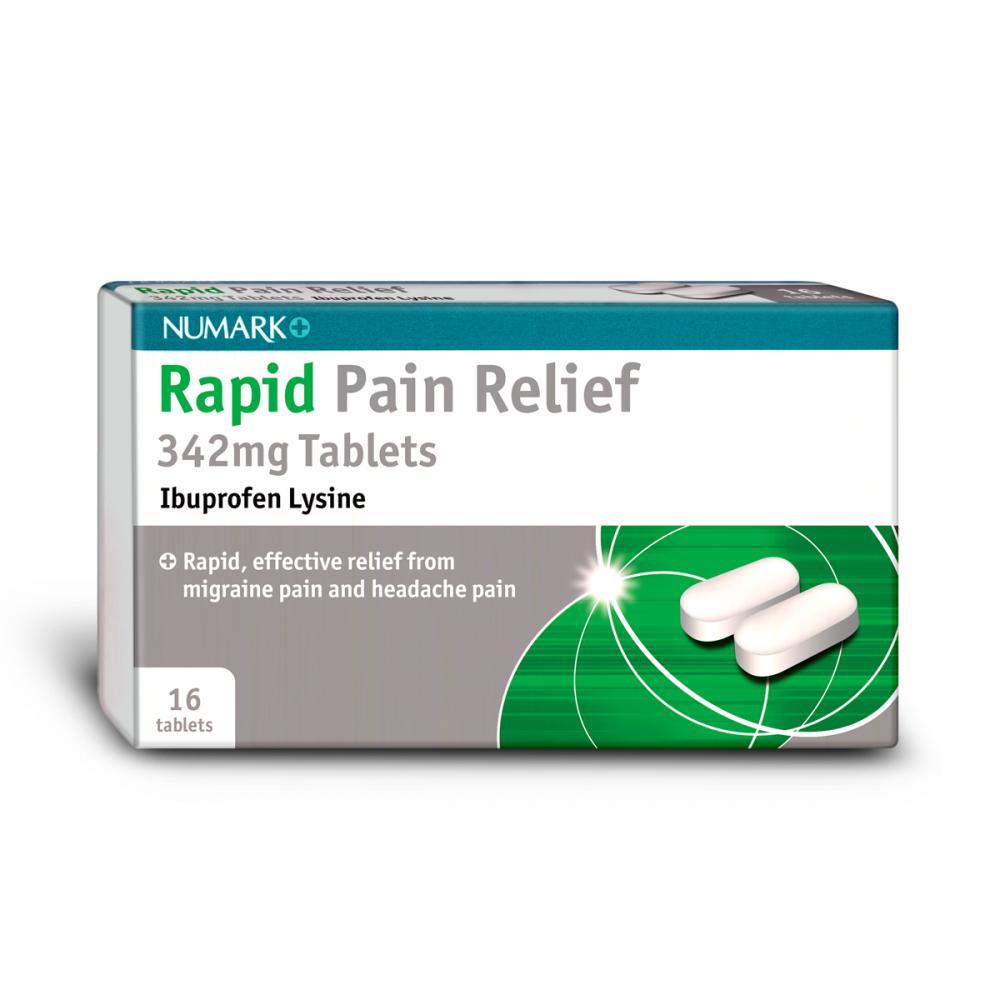 Numark Rapid Pain Relief 16 x 342mg Tablets Chemist 4 U