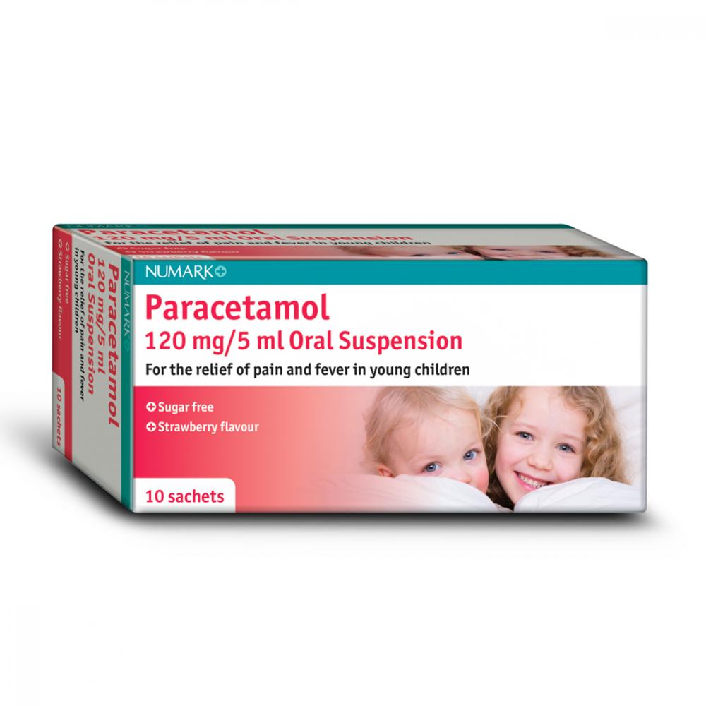Buy Kids Paracetamol Strawberry Suspension 10 Sachets Chemist4U