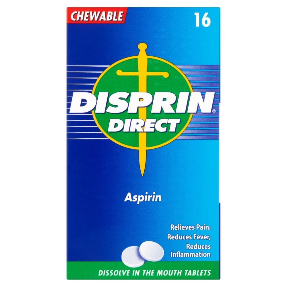 Disprin Direct (Aspirin) 16 Tablets Pain Relief Chemist4U