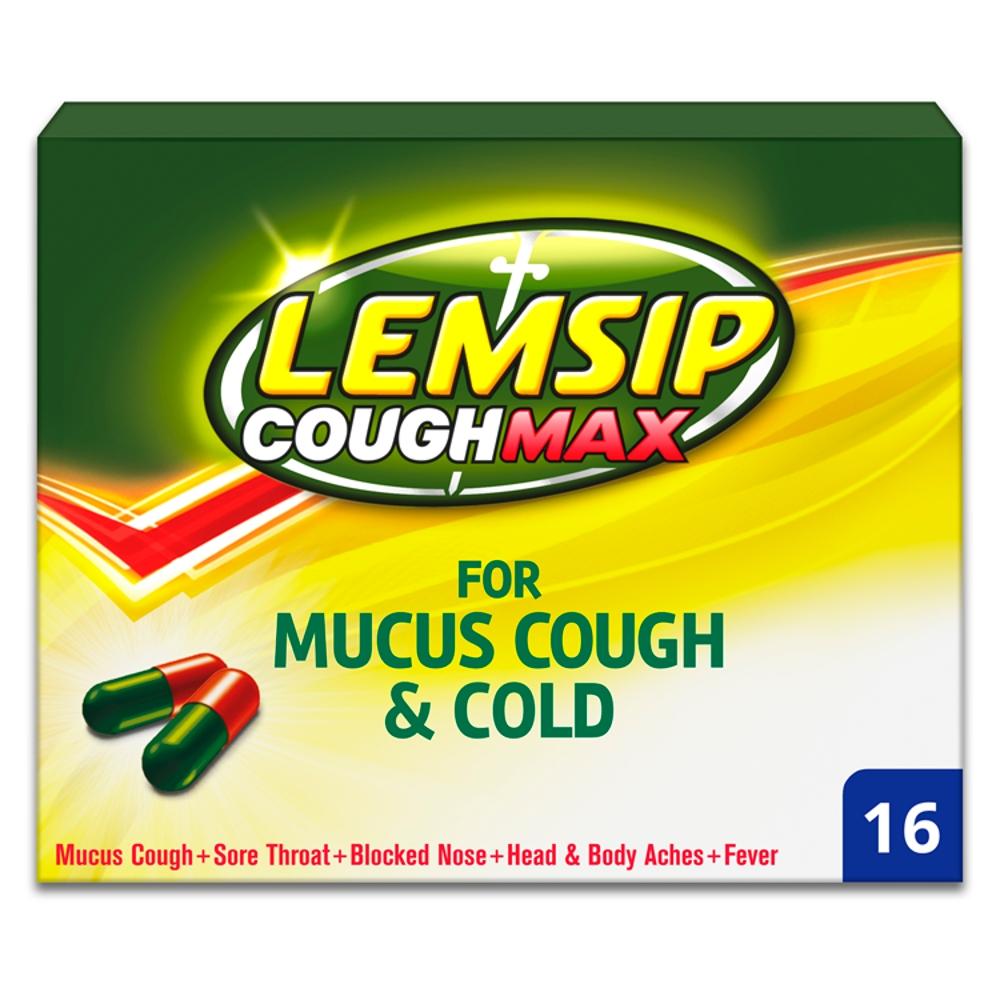 Buy Lemsip Cough Max For Mucus Cough & Cold 16 Capsules Cold and