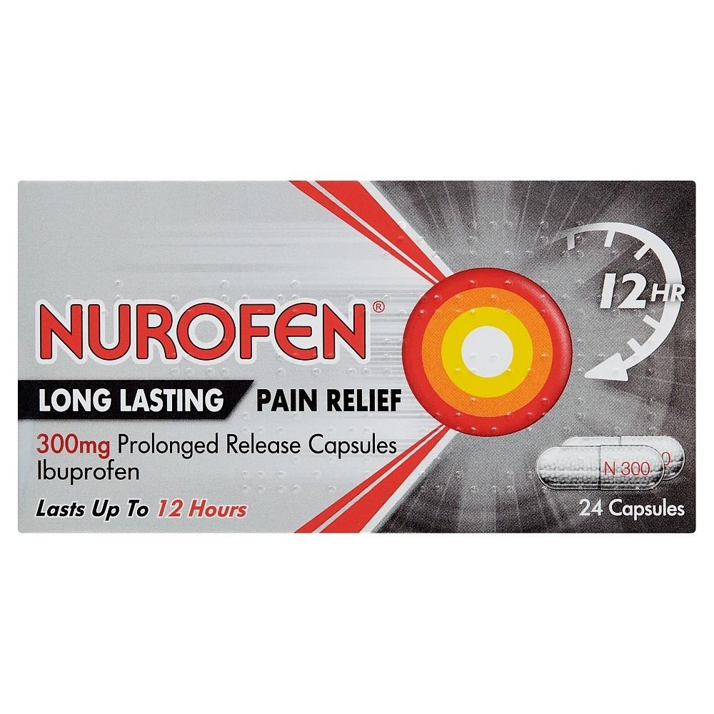 Nurofen Back Pain 24 x 300mg Capsules Chemist 4 U