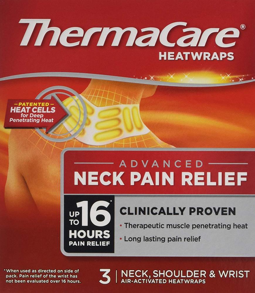 Thermacare Heatwraps 3 Neck, Wrist & Shoulder Heat Wraps Chemist 4 U