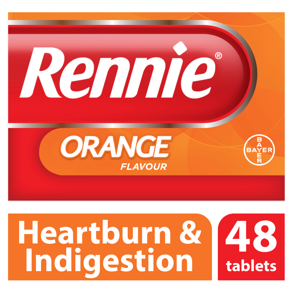 Rennie Orange 48 Chewable Indigestion Tablets Chemist4U