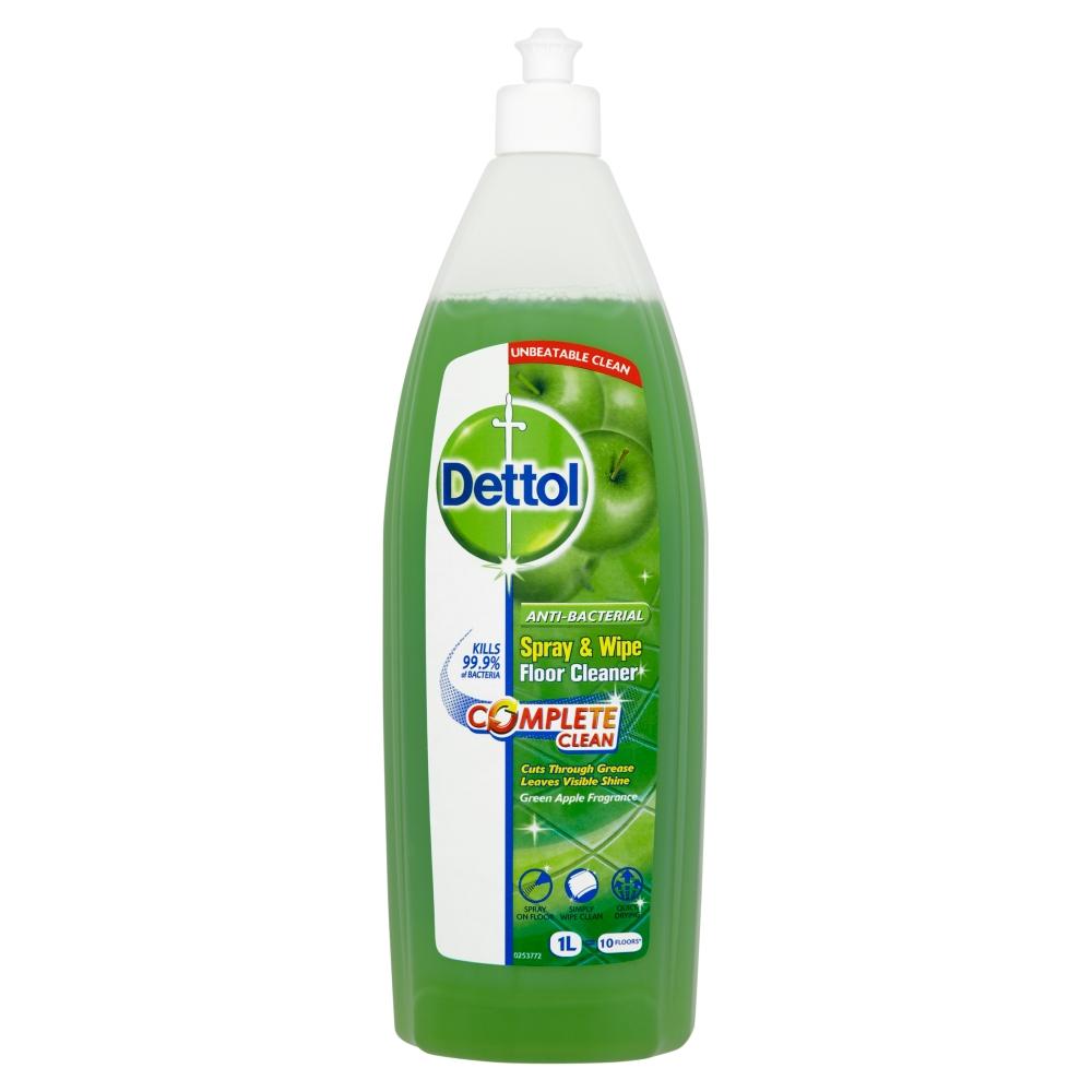 Dettol Complete Clean Antibacterial Spray & Wipe Green Apple 1 Litre