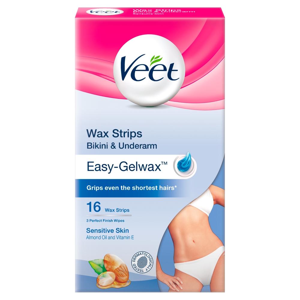 Veet Bikini and Underarm Sensitive Wax Strips Chemist4U