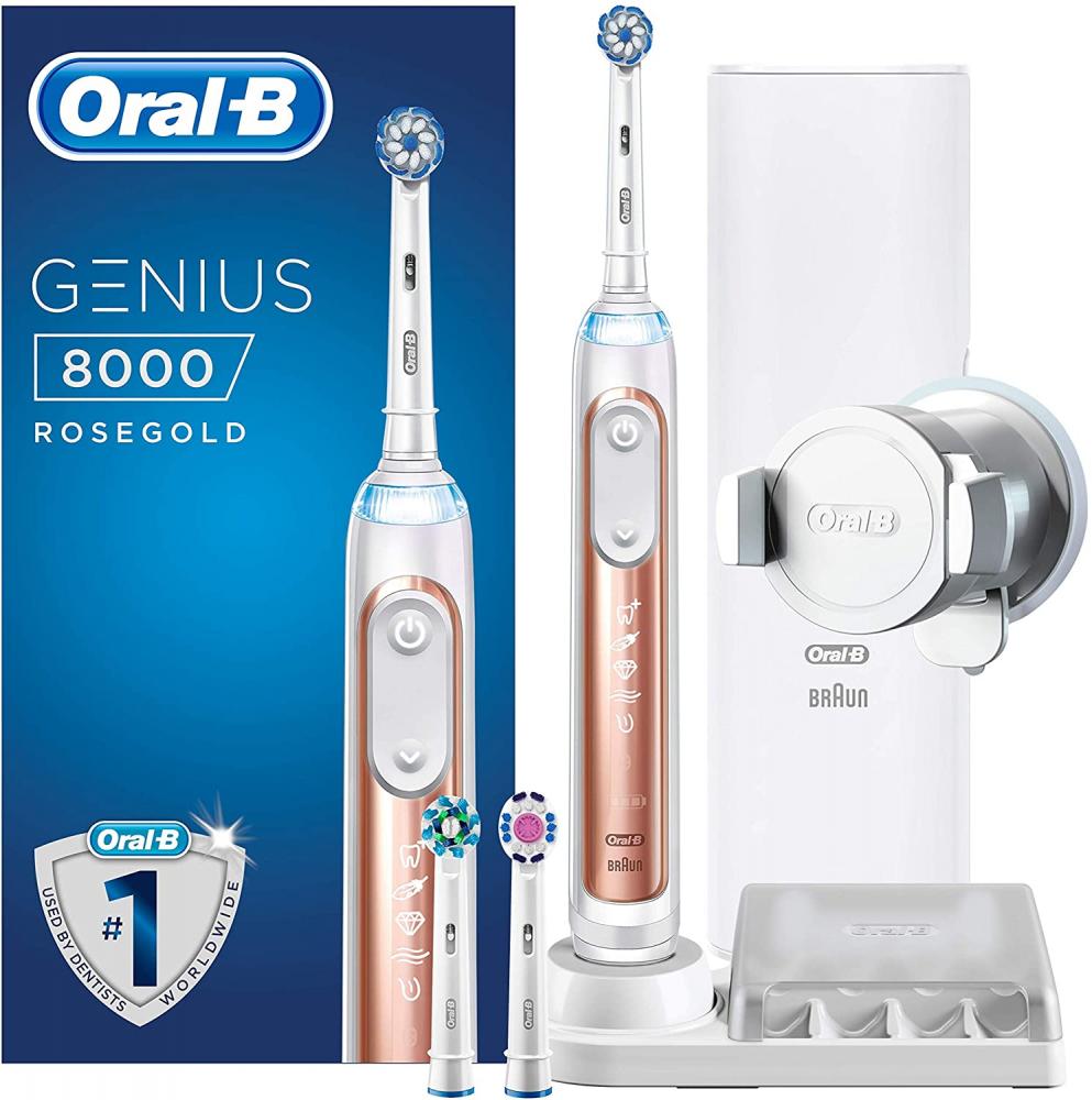 genius 8000 dual handle electric toothbrush white gen8000dh
