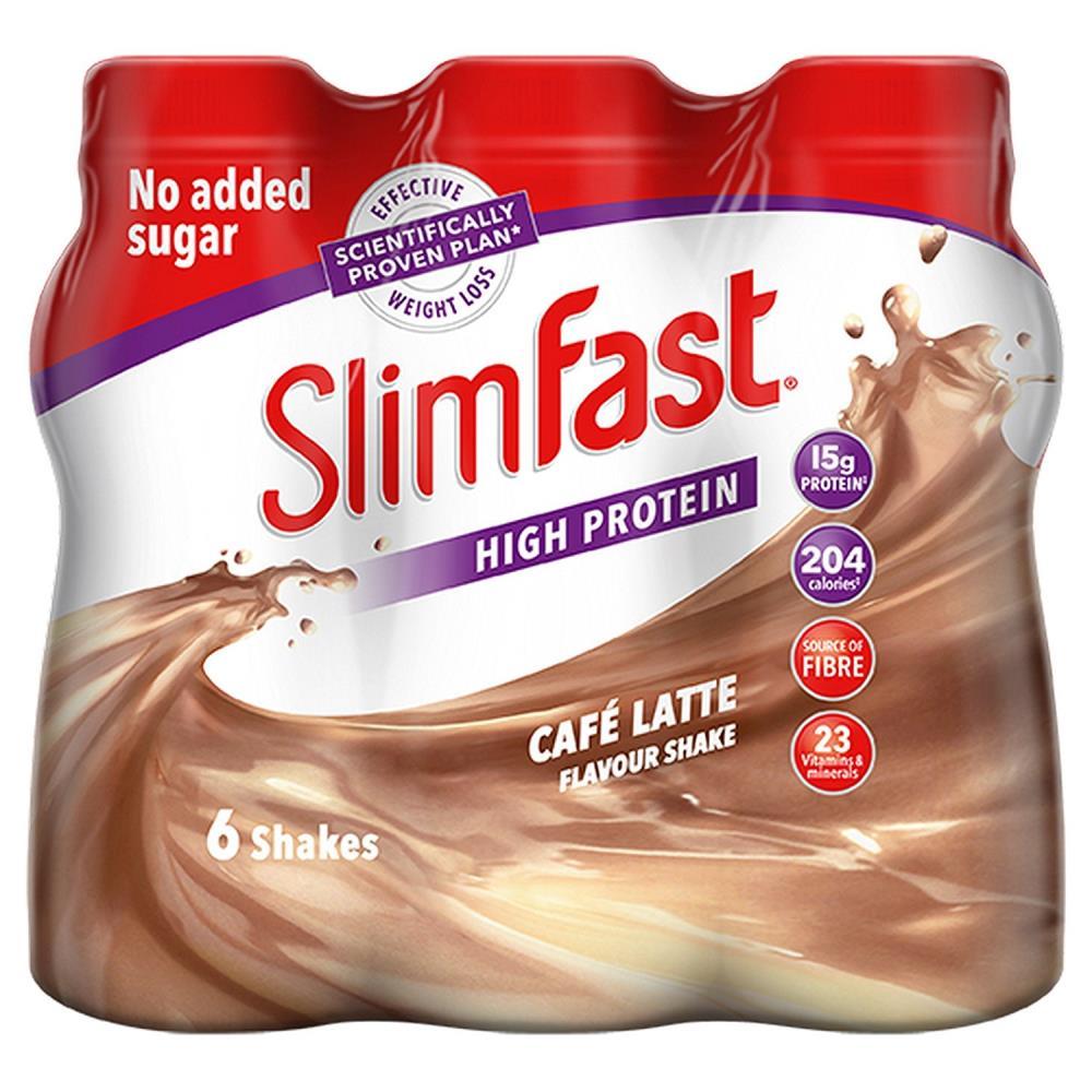 SlimFast Café Latte Flavour Shake 325ml Pack of 6 Chemist 4 U