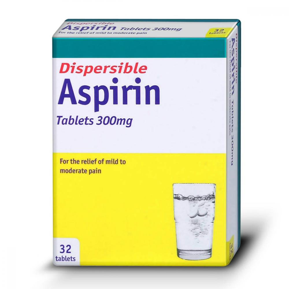 Buy Aspirin Dispersible Tablets 300mg 32 Tablets Chemist4U