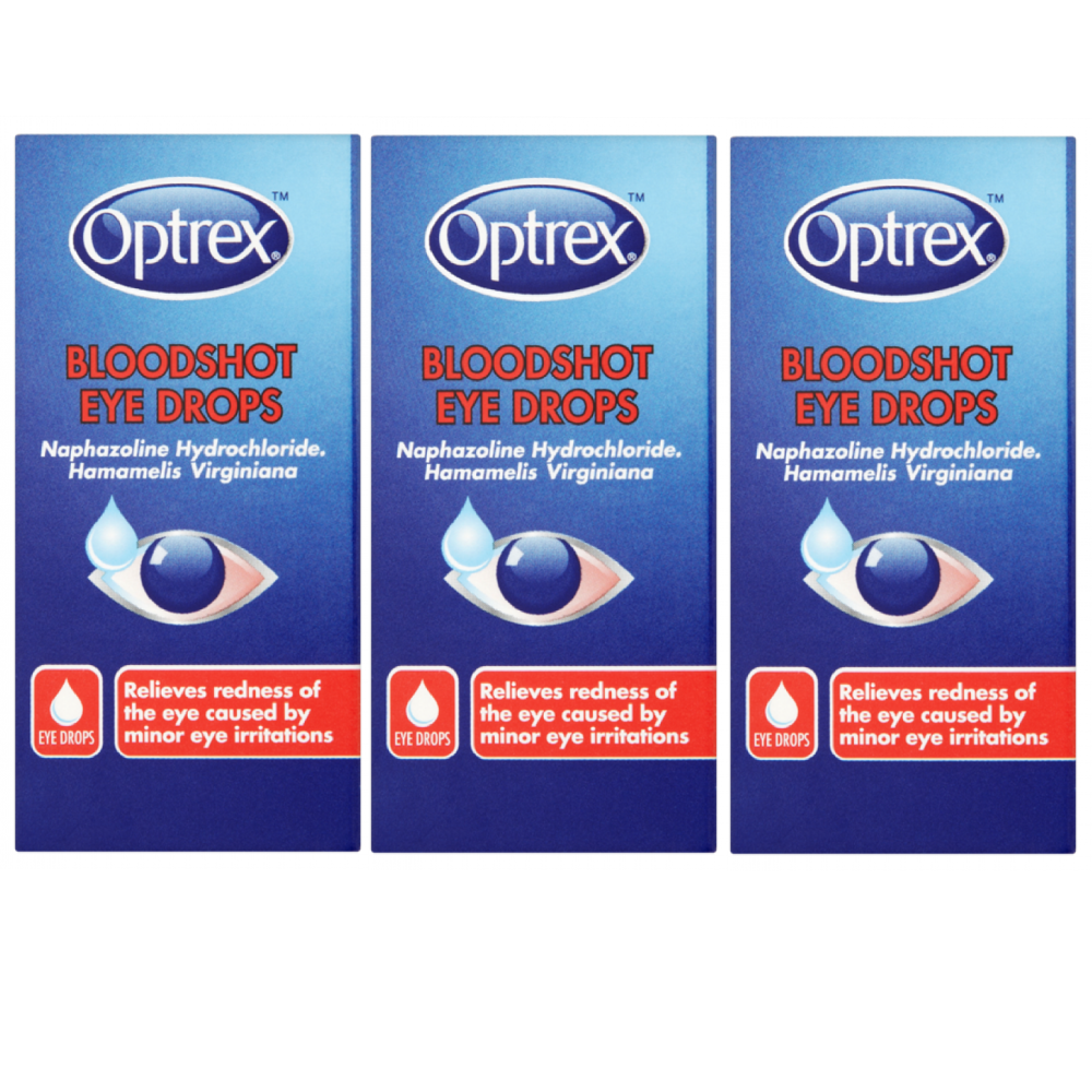 Optrex Bloodshot Eye Drops 10ml (Pack of 3) Eye Care Chemist4U