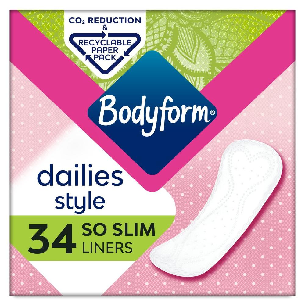 Bodyform So Slim Thin Panty Liners 34 Liners