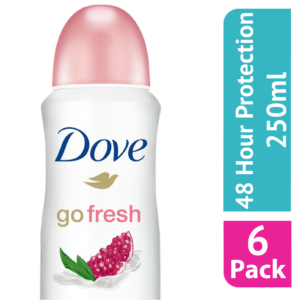 Dove Go Fresh Pomegranate Antiperspirant Deodorant 250ml (Case Of 6)