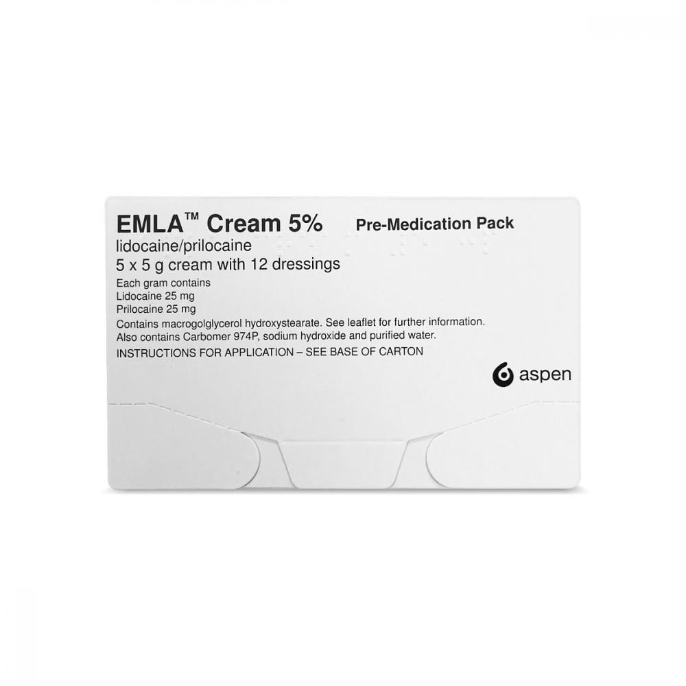 Emla Cream 5 With Dressings 5 x 5g Pain Relief Chemist4U