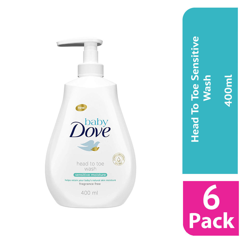 Baby Dove Sensitive Moisture Fragrance Free Head to Toe