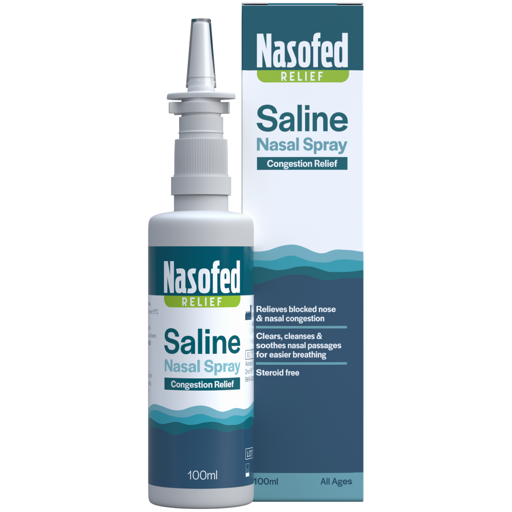 Buy Nasofed Relief Saline Nasal Spray 100ml Chemist4U