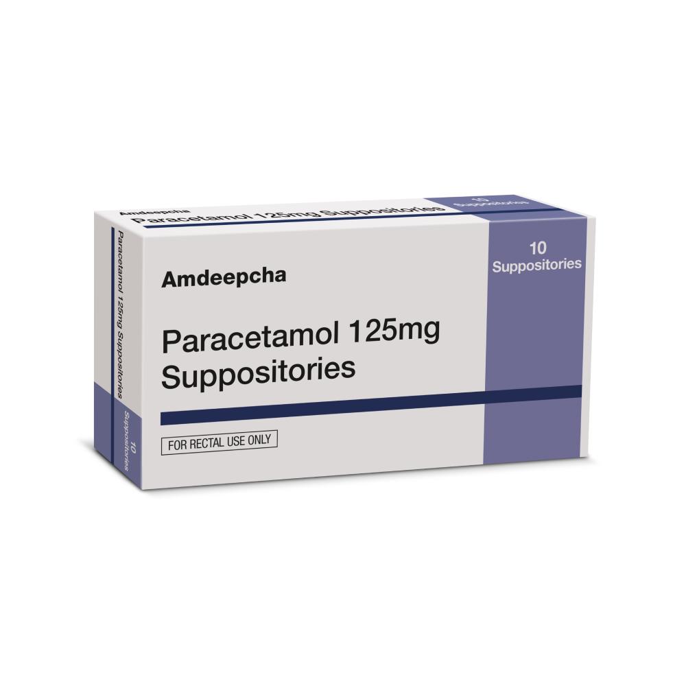 Buy Paracetamol 125mg Suppositories (Brand May Vary)