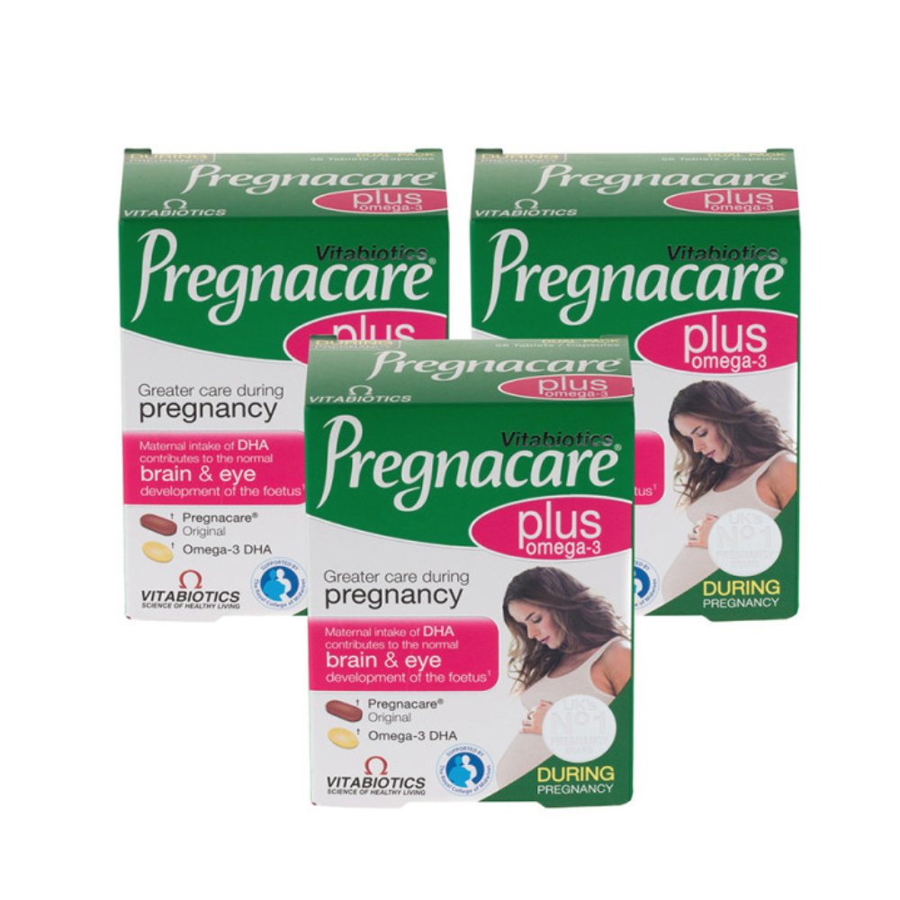Vitabiotics Pregnacare Plus Omega3 Dual Pack 56 Tabs 3 Pack