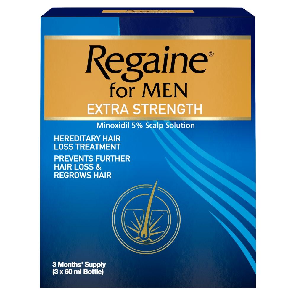 Regaine Extra Strength For Men Triple Pack Liquid Chemist 4 U