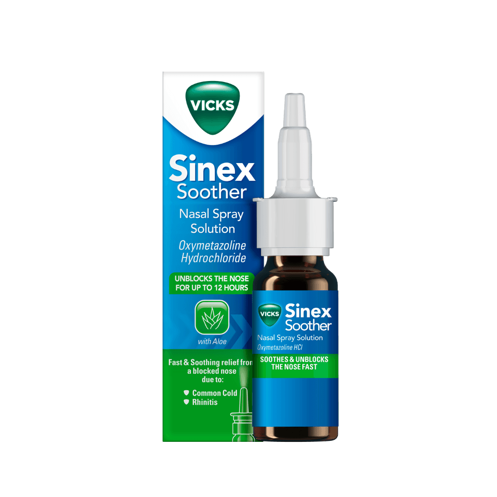 Vicks Sinex Soother Nasal Spray 15ml Blocked Nose Chemist 4 U