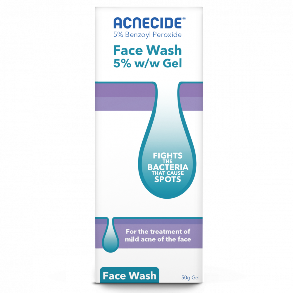 Acnecide 5 Benzoyl Peroxide Face Wash Gel 50g Chemist4U