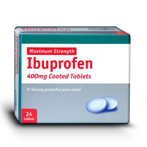 Ibuprofen 400mg x 24 Max Strength Pain Relief Tablets Chemist 4 U