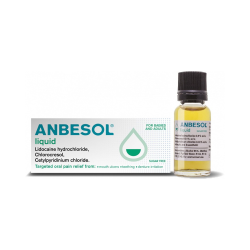 Anbesol Liquid 5ml For Mouth Ulcers & Teething Pain Chemist 4 U